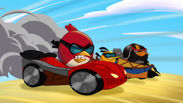 Angry Birds Go! takes to the track in a bath tub