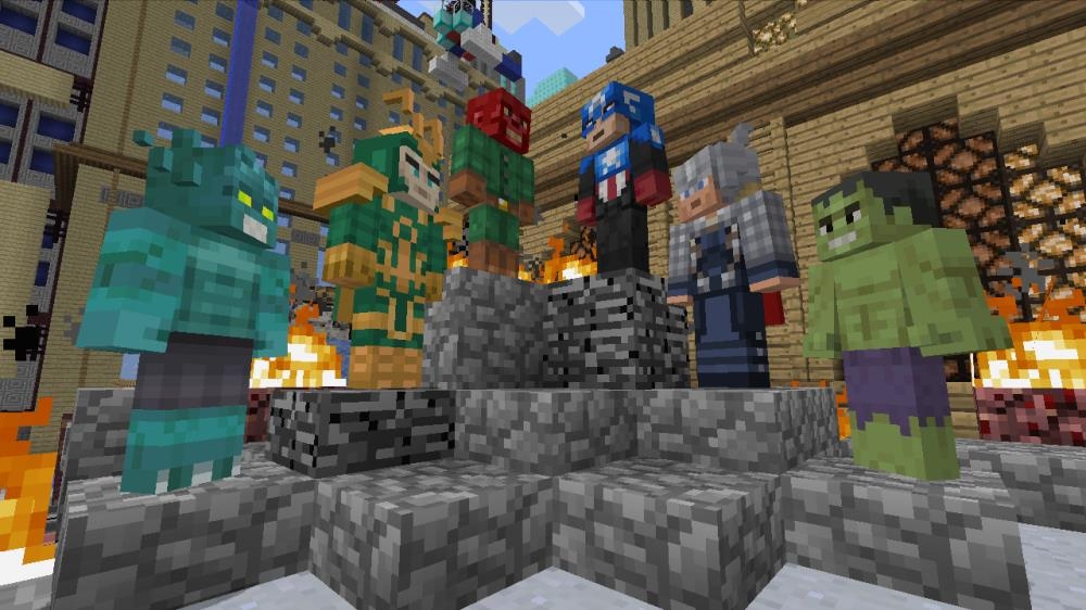 Minecraft Xbox 360 edition assembles The Avengers  BoxMash