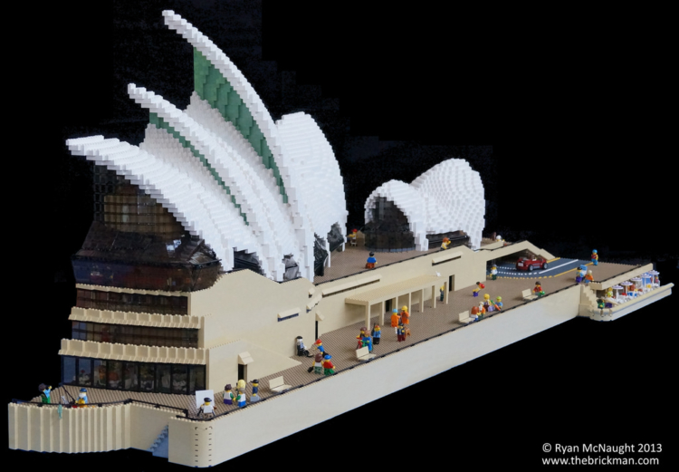 The Sydney Opera House built from LEGO