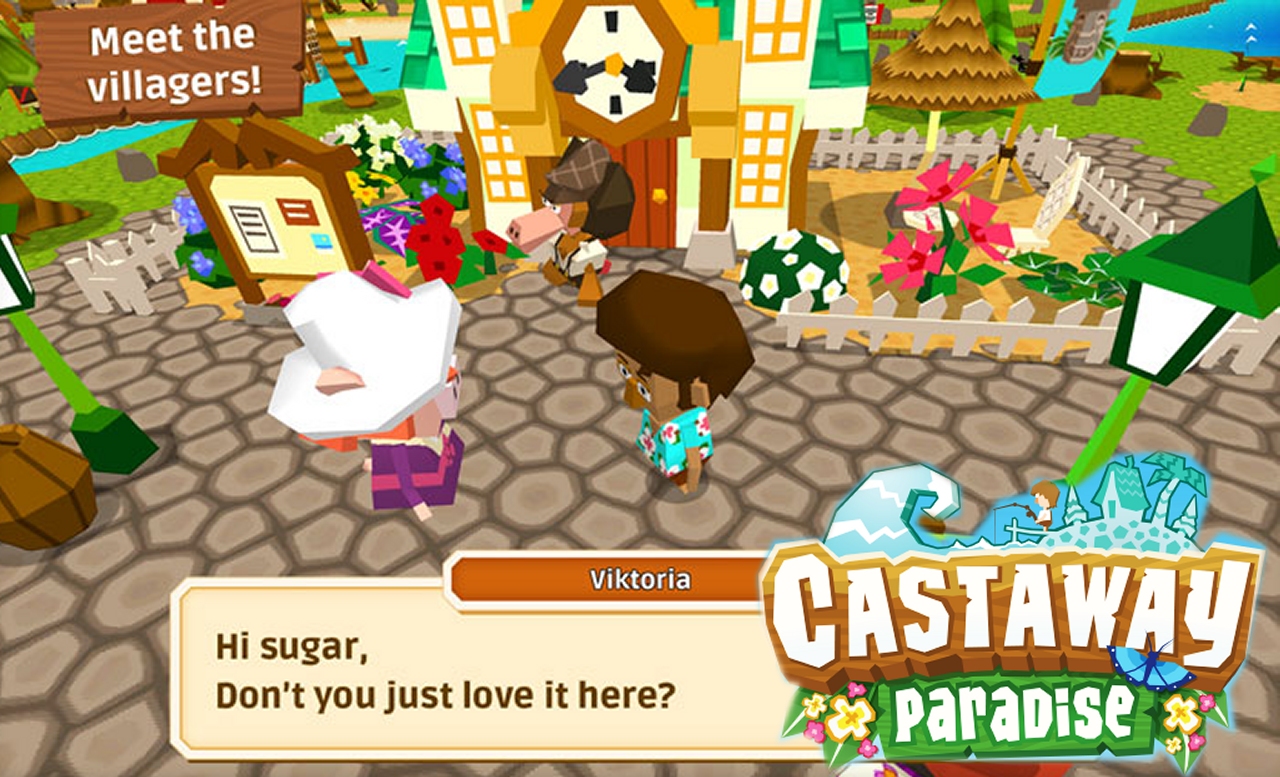 Castaway Paradise on iPad is just like Animal Crossing