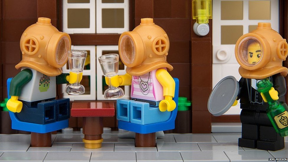 Banksy recreated in LEGO