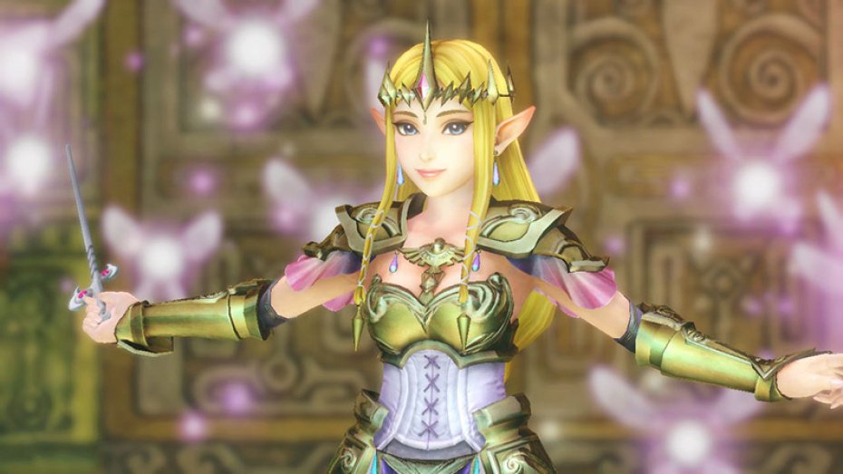 Princess Zelda uses the Wind Waker in Hyrule Warriors