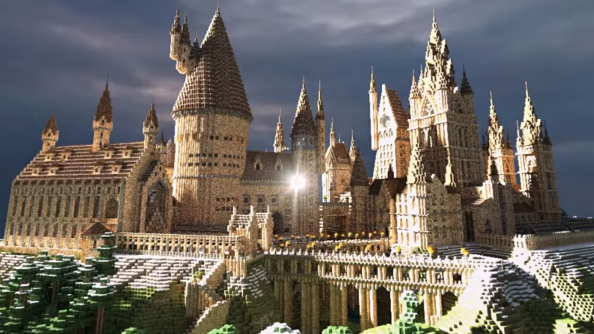 This Minecraft Hogwarts is amazing