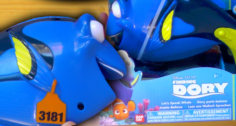 Finding Dory toys reveal mysterious tag
