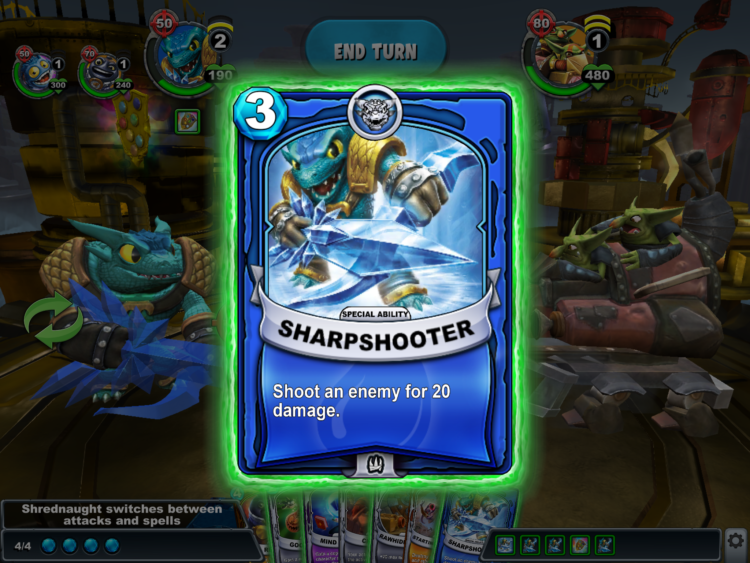 Skylanders Battlecast plays the ‘collectable cards’, card